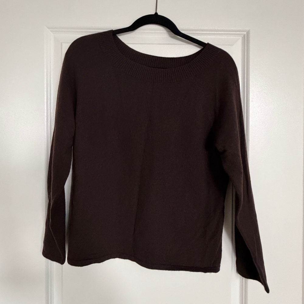 Charter Club Dark Brown Long Sleeve Top